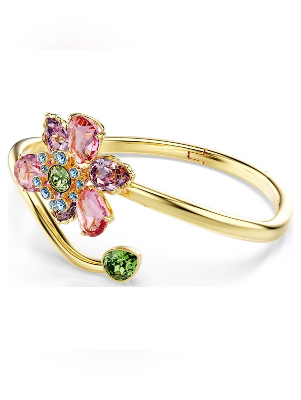 Swarovski Idyllia Bangle – Gold Tone, Multicolor Crystals, Mixed Cut - Picture 5 of 16